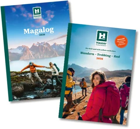 Coverbilder des Hauser Exkursionen Magalog & Katalog 2026